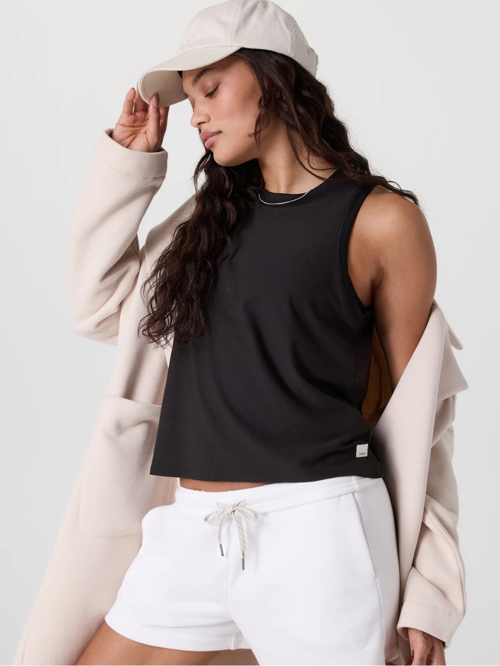 Vuori black Crop Tank Top